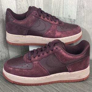 air force 1 burgundy and white